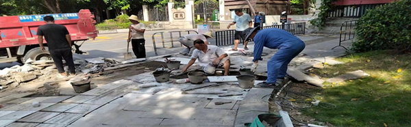 仁和区综合行政执法局市政设施集中维修工作预计9月初完成
